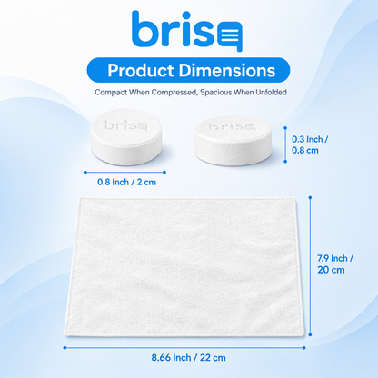 brisq Disposable Cooling Towels (25)
